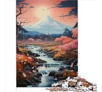 Puzzle pour adultes Japon Mt Fuji - 1000 Pièces (26x38 cm) - Cadeaux de Noël