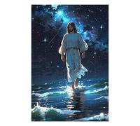 Puzzle pour Adultes Jesus Walking Water Puzzles pour Adultes, Jouets À Monter Soi-même, pour S'amuser en Famille, Une Offre Idéale comme Cadeau pour Toute La Famille 75x50cm/1000pcs