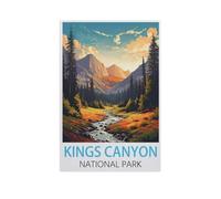 Puzzle pour adultes - Jigsaw - 1000 - Parc national des Kings Canyon - Puzzle en carton à monter soi-même - Cadeau unique (38 x 26 cm) - FP22