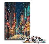 Puzzle pour Adultes Journée de Neige à Tokyo 1000 pièces Puzzle en Bois pour Adultes et Enfants à partir de 12 Ans 1000 pièces (38 x 26 cm)
