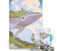 Puzzle pour Adultes La Fille de l'île aux Baleines 1000 pièces Découpe de Haute précision Facile à Apprendre Plaisir en Famille (38x26cm)