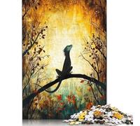 Puzzle pour Adultes - Lézards - Aube dorée - 1000 pièces - Puzzle en Papier - Convient aux Adultes et aux Plus de 18 Ans - Casse-tête - 38 x 26 cm / 1000 pièces