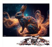 Puzzle pour Adultes Lièvre Puzzles en Carton 1000 pièces Puzzles pour Adultes Puzzles pour Adultes Cadeaux 10.27" x 20.47"/26 * 38cm.