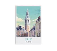 Puzzle pour Adultes, Lille, France, Puzzle en Papier de 1000 pièces, Jeu de décompression pour Adultes, 52 x 38 cm