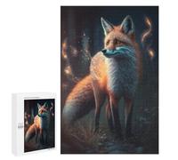 Puzzle pour Adultes Magical Fox Glowing Artwork Puzzles pour Adultes Améliorez Votre Mémoire Activités Ludiques À La Maison Idéal comme Cadeau 1000 PCS