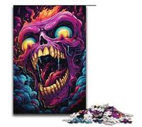 Puzzle pour Adultes Monstre de l'enfer maléfique 1000 pièces Puzzle en Bois pour Adultes et Enfants à partir de 12 Ans 1000 pièces (38 x 26 cm)