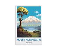 Puzzle pour Adultes, Mont Kilimandjaro Tanzanie, Jeu éducatif, Puzzle idéal pour se détendre et décorer Un Mur, 100 x 70 cm