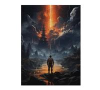 Puzzle pour Adultes, Motif Astronaut on Alien Planet, Format 500 PCS