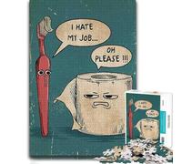 Puzzle pour Adultes, Motif I Hate My Job Funny, Format 500 PCS