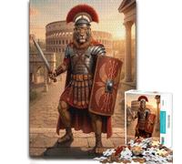 Puzzle pour Adultes, Motif Lion Roman Centurion Warrior, Format 500 PCS