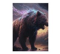 Puzzle pour Adultes, Motif Thundering Beast The Electric Bear, Format 500 PCS