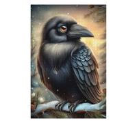 Puzzle pour Adultes, Motif Winter Raven, Format 1000 PCS | Un loisir manuel à la maison - une méthode de montage claire pendant le temps libre.