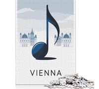 Puzzle pour Adultes - Paysage Musical de Vienne - Puzzle de 500 pièces en Bois pour Adultes et à partir de 18 Ans - Jeu éducatif - 500 pièces (52 x 38 cm)