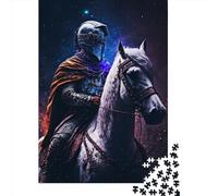 Puzzle pour Adultes - Peinture du Chevalier Sacré - Puzzle en Bois de 500 pièces - À partir de 18 Ans - Décoration Murale - 500 pièces (52 x 38 cm)