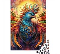 Puzzle pour Adultes Phénix psychédélique 1000 pièces Puzzles en Bois pour Adultes et Adolescents à partir de 18 Ans Jeu Stimulant 1000 pièces (75 x 50 cm)