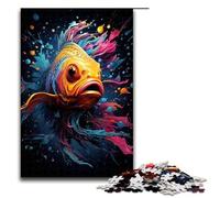 Puzzle pour Adultes Poisson Rouge psychédélique coloré 1000 pièces Puzzle Excellent Cadeau Convient aux Adolescents de 14 Ans et Plus 1000 pièces (75 x 50 cm)