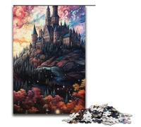 Puzzle pour Adultes psychédélique Palais National de Pena la Nuit 1000 pièces Puzzle en Papier pour Enfants à partir de 12 Ans Jouets éducatifs 1000 pièces (38 x 26 cm)