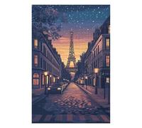 Puzzle pour Adultes Puzzle 1000 pièces Enfant Tour Eiffel Décoration d'intérieur Festival Moderne Cadeau DIY Jeu intellectuel-26x38cm