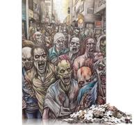 Puzzle pour Adultes « Regard des Morts-Vivants » - Puzzle de 1000 pièces en Papier - Jeu Stimulant pour Adultes (à partir de 18 Ans) - 38 x 26 cm