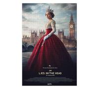 Puzzle pour Adultes Reine Élisabeth II 1000 pièces Design Moderne Carton Affiche Haute résolution 12 Ans et plus-50x70cm