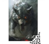 Puzzle pour Adultes Renard Astronaute néon 1000 pièces Puzzle en Bois pour Adultes et à partir de 18 Ans Décoration Murale 1000 pièces (75x50cm)