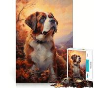 Puzzle pour Adultes représentant Un Chien Saint-Bernard, 1000 pièces, Casse-tête, Passe-Temps à la Maison, Image à Assembler, Cadeau mémorable 38x26cm