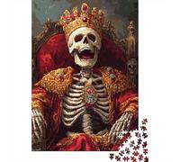 Puzzle pour Adultes Roi Squelette, Jeu éducatif, 1000 pièces (38 x 26 cm)