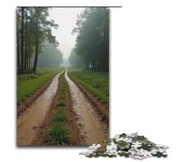 Puzzle pour Adultes Route de Boue Rurale 1000 pièces Puzzle en Bois pour Jeux en Famille 1000 pièces (38 x 26 cm)