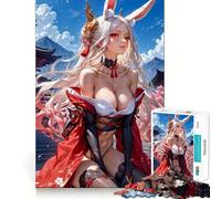 Puzzle pour Adultes Sexy Bunny Girl, 1000 pièces, renforce la mémoire, Calme et apaisant, Bords Nets, Objet de Collection 38x52cm