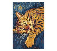 Puzzle pour Adultes Sleeping Spotted Cat Art Puzzles pour Adultes, Jouets À Monter Soi-même, pour S'amuser en Famille, Une Offre Idéale comme Cadeau pour Toute La Famille 75x50cm/1000pcs