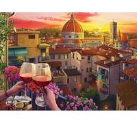 Puzzle pour Adultes,Terrasse De Vin Confortable 1000 Pièces,Jeu d'adresse pour Toute la Famille, Puzzle Adulte 1000 Pièces,Puzzles pour Adultes Enfants,Puzzles Impossible
