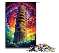 Puzzle pour Adultes Tour penchée de Pise Italie 1000 pièces Puzzle en Bois pour Enfants à partir de 14 Ans Jouets éducatifs 1000 pièces (75 x 50 cm)