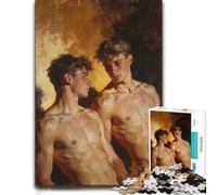 Puzzle pour Adultes Two Young Men in Warm Light 1000pcs (38x26cm) | Choisissez cette activité puzzle relaxante pendant les moments en famille, pour se détendre.