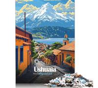 Puzzle pour Adultes Ushuaia, Argentine 500 pièces Puzzles en Bois pour 18 Ans et Plus Jeu Stimulant 500 pièces (52 x 38 cm)