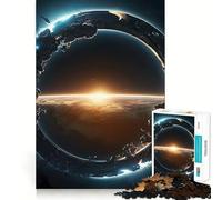 Puzzle pour Adultes Vue de l'espace sur la Terre », 1000 pièces, Casse-tête, Passe-Temps à la Maison, Assemblage d'images, Cadeau mémorable 50x75cm