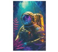 Puzzle pour Adultes Water World in Space 1000 Pièces Puzzle en Bois pour Adultes Et Enffourmis À Partir De 12 Ans Puzzle Éducatif Jeu Familial (78×53cm)