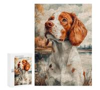 Puzzle pour Adultes Welsh Springer Spaniel Casse-tête pour Adultes - Jeu De Réflexion pour Améliorer La Mémoire - Cadeaux d'anniversaire Et Cadeaux Uniques 300 PCS