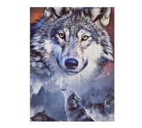 Puzzle pour Adultes Wolf Pack Majesty Puzzle pour Adultes - Jeu Manuel - Une Œuvre d'art - Idéal comme Cadeau pour Toute La Famille 52x38cm/1000pcs