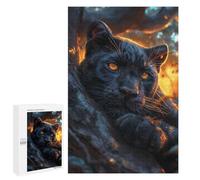 Puzzle pour Adultes1000 PCS Black Panther Dark Casse-tête pour Adolescents, Jeu De Réflexion, Décoration Intérieure, Cadeau d'anniversaire Unique 1000 PCS