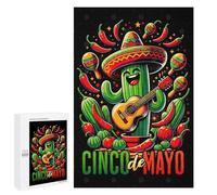 Puzzle pour Adultes1000 PCS Cinco De Mayo Casse-tête pour Adolescents, Jeu De Réflexion, Décoration Intérieure, Cadeau d'anniversaire Unique 1000 PCS