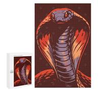 Puzzle pour Adultes1000 PCS Cobra Snake Illustration Casse-tête pour Adolescents, Jeu De Réflexion, Décoration Intérieure, Cadeau d'anniversaire Unique 1000 PCS