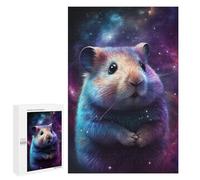 Puzzle pour Adultes1000 PCS Cosmic Hamster Art Print-4 Casse-tête pour Adolescents - Jeu De Réflexion - Améliore La Mémoire - Aide À Exercer Le Cerveau 1000 PCS