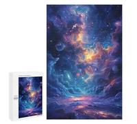 Puzzle pour Adultes1000 PCS Cosmic Nebula Galaxy Puzzle pour Adolescents pour S'amuser en Famille, Un Défi Éducatif, Un Cadeau d'anniversaire Unique 1000 PCS