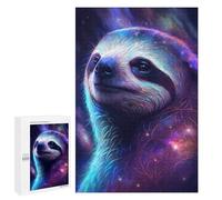 Puzzle pour Adultes1000 PCS Cosmic Sloth Art Print Puzzle pour Adolescents pour S'amuser en Famille, Un Défi Éducatif, Un Cadeau d'anniversaire Unique 1000 PCS