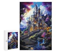 Puzzle pour Adultes1000 PCS Enchanted Castle in Fantasy Forest Puzzles pour Adolescents, Jouet, Décoration Murale, Passe-Temps, Cadeau d'anniversaire, Cadeaux, 1000 PCS