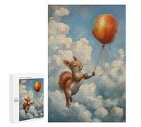Puzzle pour Adultes1000 PCS Funny Squirrel Balloon Puzzle Casse-tête, Jeu D'assemblage De Motifs, Cadeau d'anniversaire Unique 1000 PCS