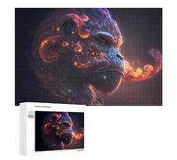 Puzzle pour Adultes1000 PCS Galactic Gorilla Cosmic Artistry -1 Puzzles pour Adolescents, Jouet, Décoration Murale, Passe-Temps, Cadeau d'anniversaire, Cadeaux, 1000 PCS