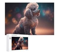 Puzzle pour Adultes1000 PCS Galactic Poodle Cosmic Canine Wonder -3 Puzzles pour Adolescents, Jouet, Décoration Murale, Passe-Temps, Cadeau d'anniversaire, Cadeaux, 1000 PCS