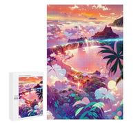 Puzzle pour Adultes1000 PCS Island Paradise Sunset Puzzle pour Adultes, Jeu De Réflexion, Cadeau d'anniversaire Ou De Noël 1000 PCS