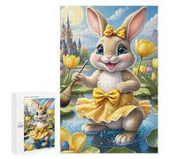 Puzzle pour Adultes1000 PCS Magical Bunny in Fantasy Land Casse-tête pour Adolescents - Jeu De Réflexion - Améliore La Mémoire - Aide À Exercer Le Cerveau 1000 PCS